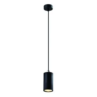 CANDELLUX 31-78537 TUBO LAMPA WISZĄCA CZARNY 1X25W GU10 KLOSZ 10CM CZARNY