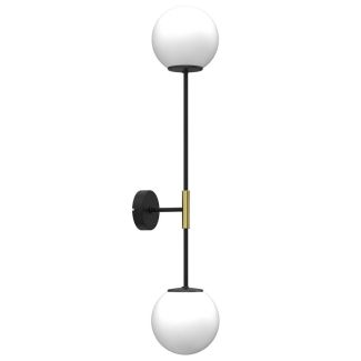 LUMINEX 4272 kinkiet Glame black/gold 2xE27