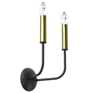 LUMINEX 4278 kinkiet Akasya black/gold 2xE14