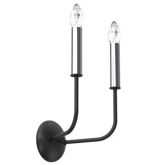 LUMINEX 4281 kinkiet Akasya black/chrome 2xE14