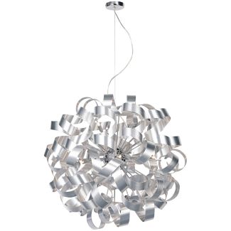 DAR RAW1250 RAWLEY 12LT RIBBON PENDANT ALUMINIUM FINISH