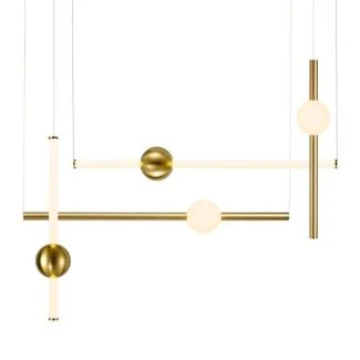 Step into Design ST-1691L-4 Lampa wisząca O-LINE L-4 LED mosiądz 110 cm