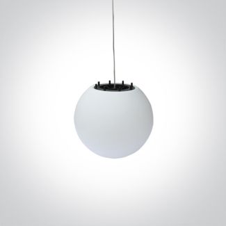 ONE LIGHT 63028 Padi ozdobna biała lampa wisząca E27 IP54 średnica 38cm