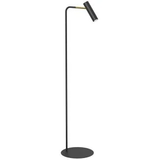 LUMINEX 4327 Lampa podł. Axion black/gold 1xGU10