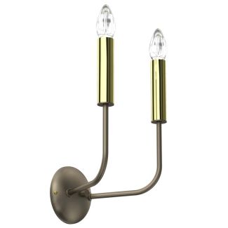 LUMINEX 4382 kinkiet Akasya titanium gold/gold 2xE14