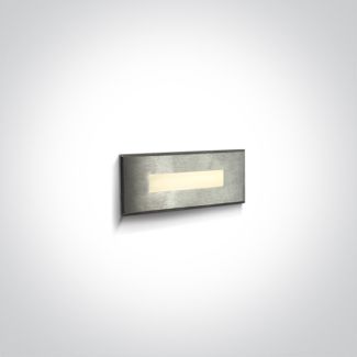 ONE LIGHT 68072A/W Letrina wpust ścienny ze stali nierdzewnej LED 3000K 5W IP65