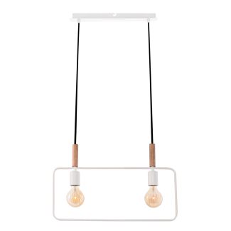 CANDELLUX 32-73549 FRAME LAMPA WISZĄCA 2X60W E27 BIAŁY