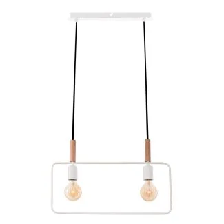 CANDELLUX 32-73549 FRAME LAMPA WISZĄCA 2X60W E27 BIAŁY