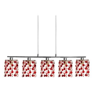 CANDELLUX 35-59300 CLASSIC ZWIS 5X40W G9 CZERWONY