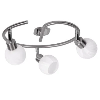 CANDELLUX 98-07032 ALABASTER SPIRALA 3X40W G9 SATYNA+CHROM