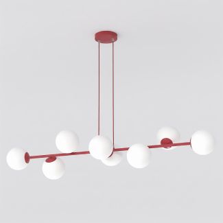 EMIBIG 1644/8 MAGNUS 8 BURGUNDY OPAL LAMPA WISZĄCA