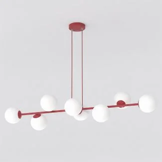 EMIBIG 1644/8 MAGNUS 8 BURGUNDY OPAL LAMPA WISZĄCA