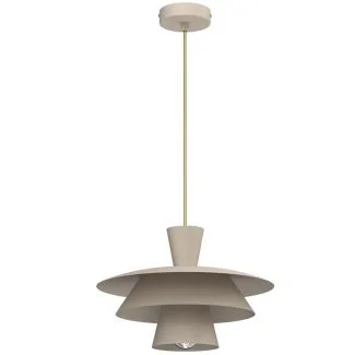 LUMINEX 4490 żyrandol Plato beige 1xE27