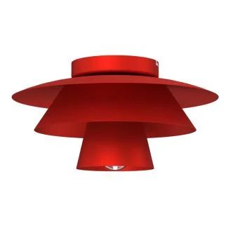 LUMINEX 4496 plafon Plato red 1xE27