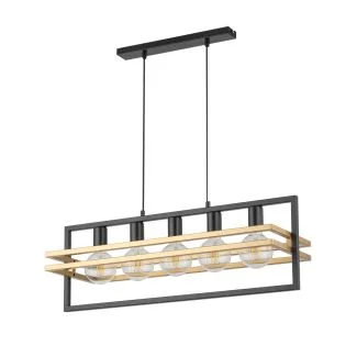 SIGMA 32395 MERCI 5 lampa wisząca czarna złoty