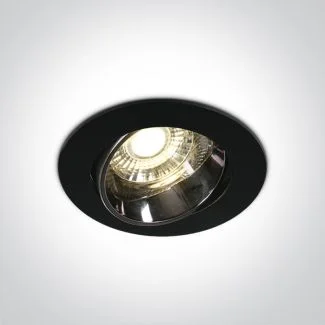 ONE LIGHT 11110E/B/W Ptolemaida czarny wpust z odbłyśnikiem ciemny chrom COB LED 3000K 10W