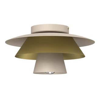 LUMINEX 4500 plafon Plato beige/gold 1xE27