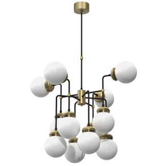 LUMINEX 6795 oprawa sufitowa Hydro plafon czarny złoty biały