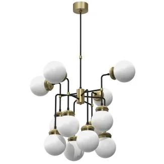 LUMINEX 6795 oprawa sufitowa Hydro plafon czarny złoty biały
