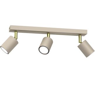 LUMINEX 4597 spot Striper beige/gold 3xGU10
