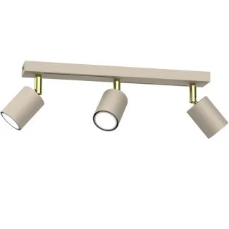 LUMINEX 4597 spot Striper beige/gold 3xGU10