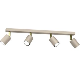 LUMINEX 4598 spot Striper beige/gold 4xGU10