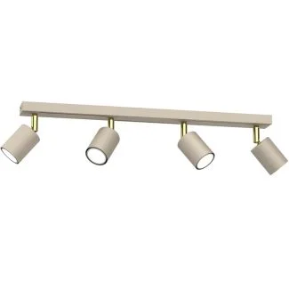 LUMINEX 4598 spot Striper beige/gold 4xGU10