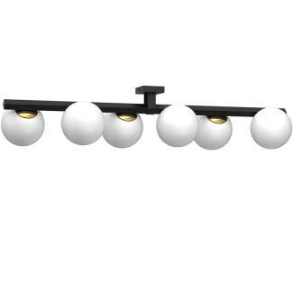 LUMINEX 4630 plafon Idris black/gold 6xE27