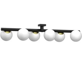 LUMINEX 4630 plafon Idris black/gold 6xE27