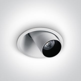 ONE LIGHT 11107C/W/W Karistos biały wpustCOB LED 3000K 7W