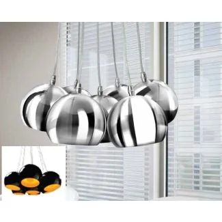 AZZARDO PL-6084-BK-GO / AZ1032 Noa 7 (black/gold) Lampa wisząca