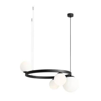 ALDEX 1099L1_R LAMPA WISZĄCA GARDA 4 RING KOLOR CZARNY