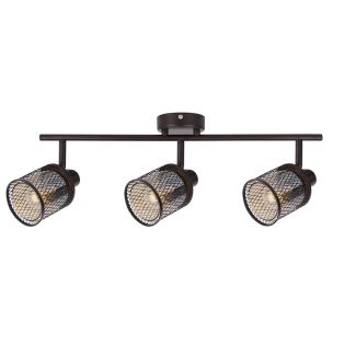 CANDELLUX 93-82541 LAMPA SUFITOWA CANABERA KAWOWE ZŁOTO 3X40W E14 KLOSZ BURSZTYNOWY