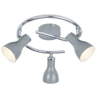 CANDELLUX 98-66633 JULIE SPIRALA 3X40W E14 SZARY