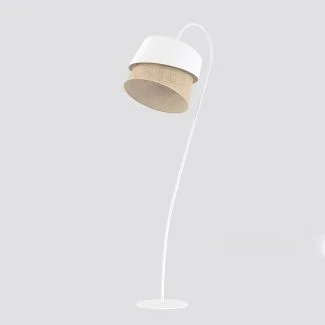 EMIBIG 1711/LP1 CANVA LP1 WHITE NATURAL Lampa podłogowa