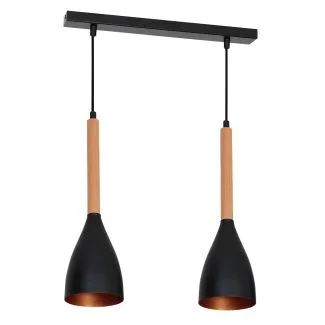 LUMINEX 9113 żyrandol Muza black/gold