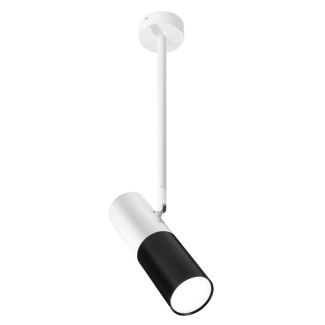 CANDELLUX 31-77912 TUBA LAMPA WISZĄCA/SZTYCA 1X15W GU10 6,8/19,5 CZARNY+BIAŁY