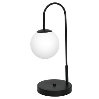 LUMINEX 3197 oprawa przenośna Cambridge lampa stołowa czarny biały