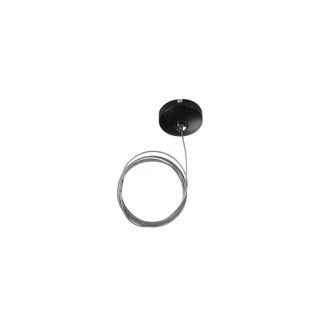 AZZARDO AZ4780 CEILING PLATE BK + WIRE TECHNICAL COMPONENT BLACK
