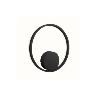 AZZARDO AZ4705 HALO 40 WALL BK DECORATIVE WALL BLACK