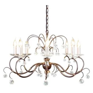 ELSTEAD LUNETTA LUN8 BRONZE 8Lt Chandelier