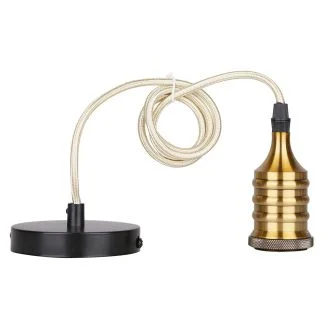 CANDELLUX 31-04895 ZAWIESIE METALOWE RL-LPP060A 1X60W E27 CZARNY/PATYNA
