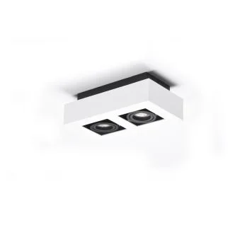 AZZARDO AZ4433 NIKEA 2 GU10 WH/BK TECHNICAL EXPOSED DOWNLIGHT WHITE / BLACK