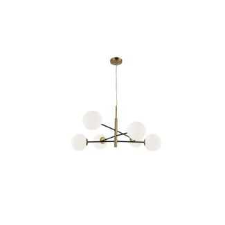 AZZARDO AZ4421 OVIEDO 6 GO/BK DECORATIVE PENDANT GOLD / BLACK