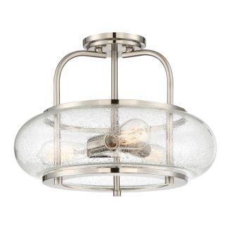 ELSTEAD Trilogy QZ-TRILOGY-SFM-BN 3 Light Semi-Flush Mount - Brushed Nickel