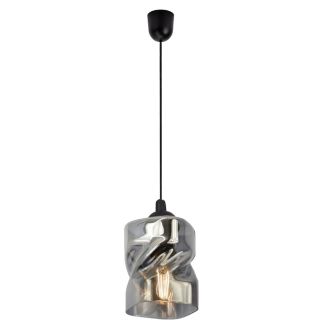CANDELLUX 31-00118 FELIS LAMPA WISZĄCA CZARNY 1X60W E27 KLOSZ DYMIONY