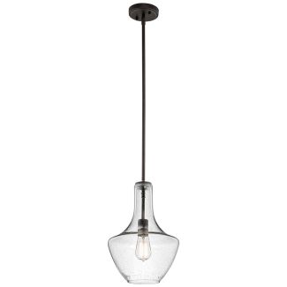 ELSTEAD Everly KL-EVERLY-P-S-OZ 1 Light Small Pendant - Olde Bronze