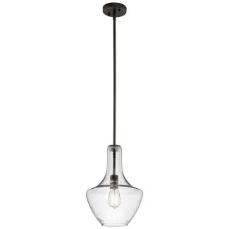 ELSTEAD Everly KL-EVERLY-P-S-OZ 1 Light Small Pendant - Olde Bronze