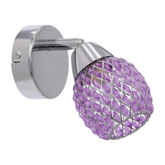 CANDELLUX 91-06905 CLEAR LAMPA KINKIET 1X40W G9 FIOLET