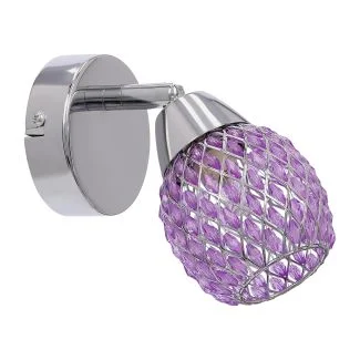 CANDELLUX 91-06905 CLEAR LAMPA KINKIET 1X40W G9 FIOLET